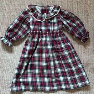 Plaid Christmas Dress by LaCoqueta, size 6